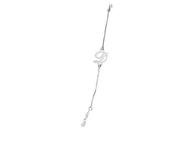 Bracelet silver d letter
