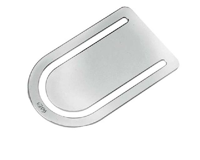 Bookmark smile silver plated