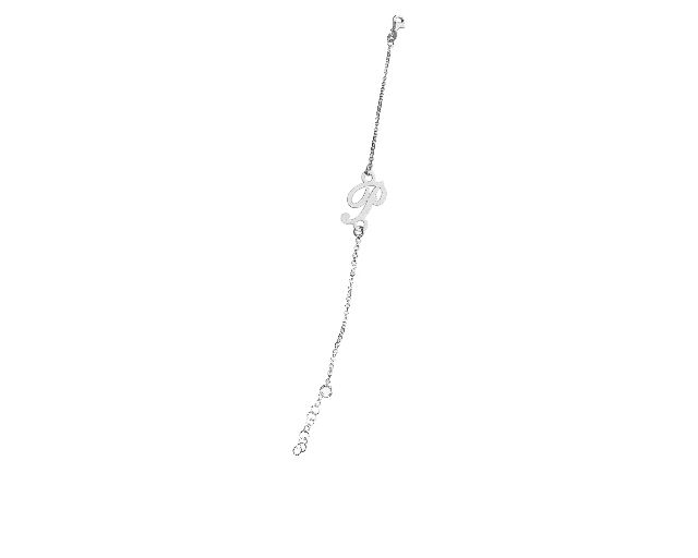 Bracciale argento con lettera “p”