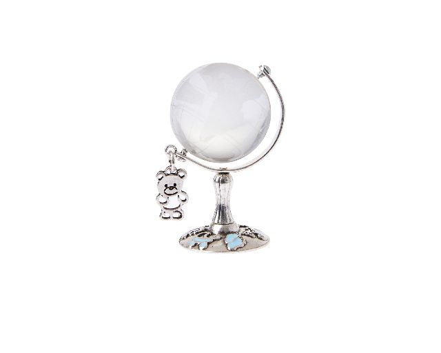 Globe With Teddy Bear Pendant Box And Sugared Almonds Selezione Zanolli 170686 912mz22765hx