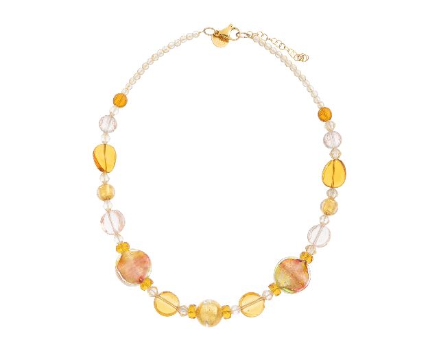 Necklace sunshine murano glass