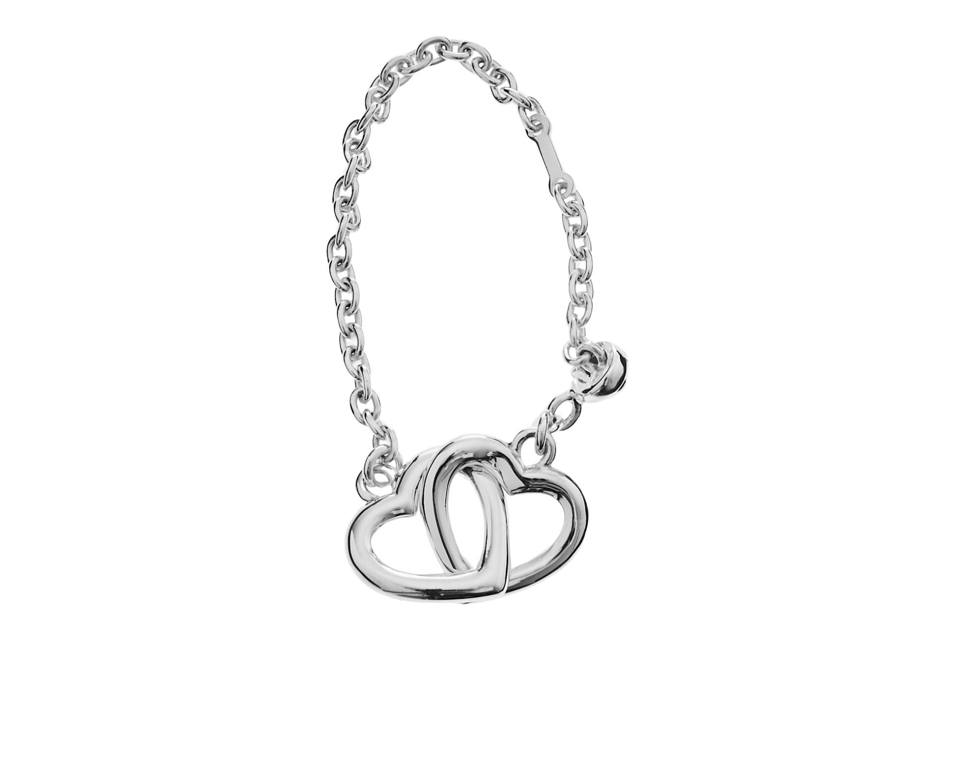 Keyring Hearts Silver Selezione Zanolli 187646 595pc1073