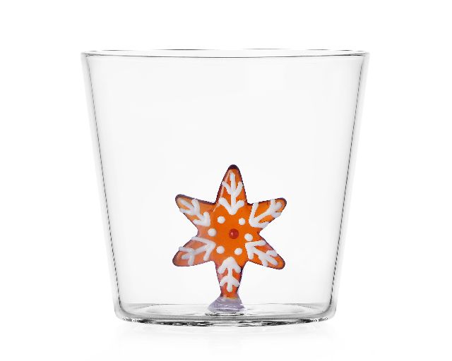 Idea regalo natale bicchiere tumbler fiocco di neve pan di zenzero sweet & candy