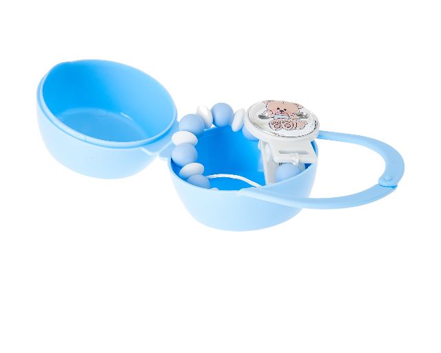 Set Spilla E Box Portaciuccio Orsetto Celeste 2 Pezzi Selezione Zanolli 182107 44575109c