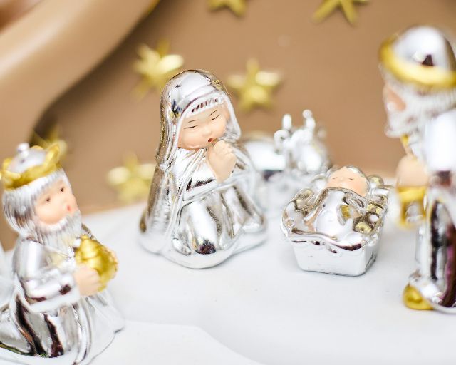 Christmas Gift Nativity Scene And Comet With Led Light Selezione Zanolli 189615 592n867404