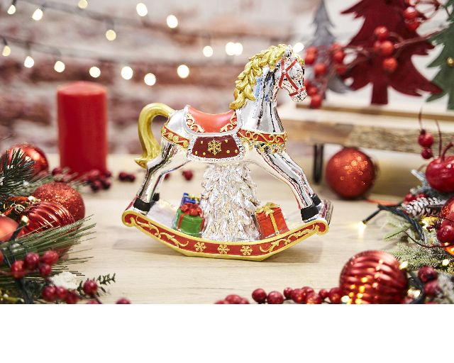 Idea regalo natale carillon cavallo a dondolo