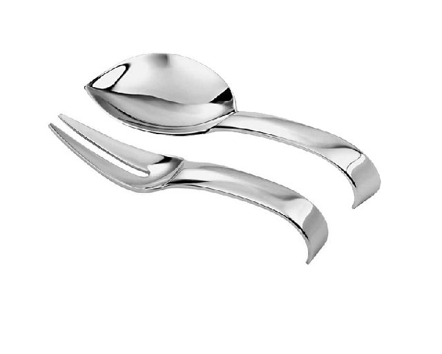Set cucchiaio e forchetta living acciaio monoporzione