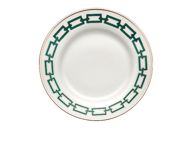 Dinner plate catene smeraldo porcelain