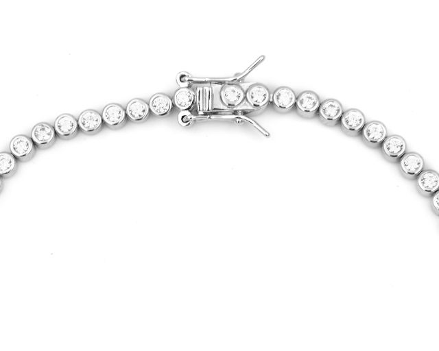 Tennis Bracelet Silver With White Zircons Selezione Zanolli 174927 611cip19p