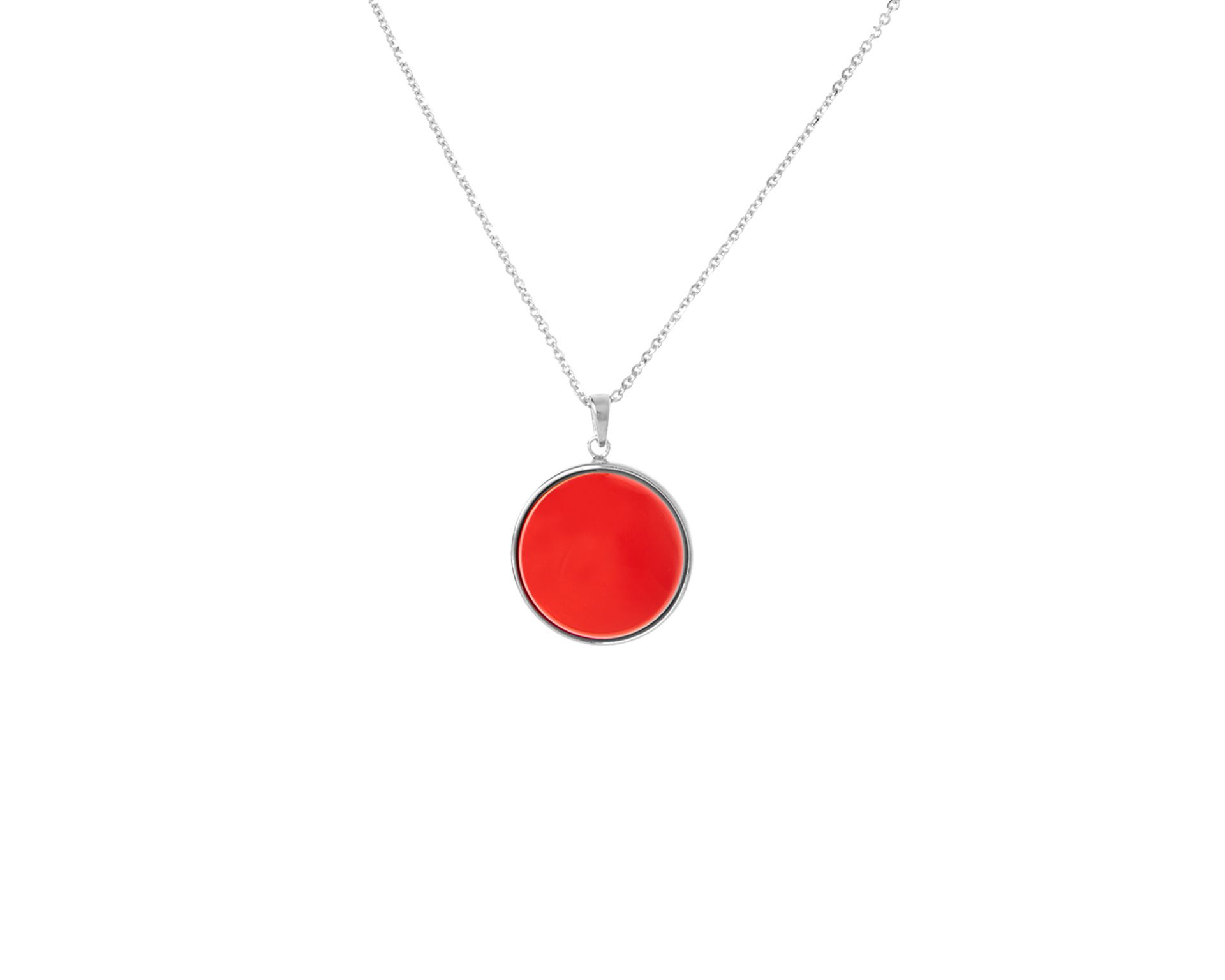 Collana Argento Con Ciondolo In Pasta Di Corallo Selezione Zanolli 176997 834cf2182rhr