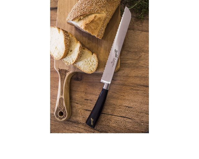 Bread Knife Elegance Steel With Black Handle Berkel 149684 8401br22srbbu
