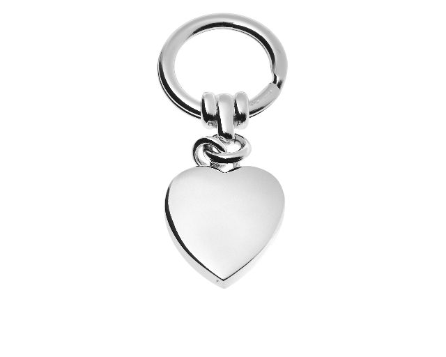 Portachiavi cuore argento