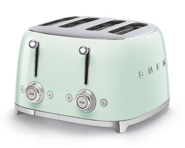 Toaster 4 slices pastel green