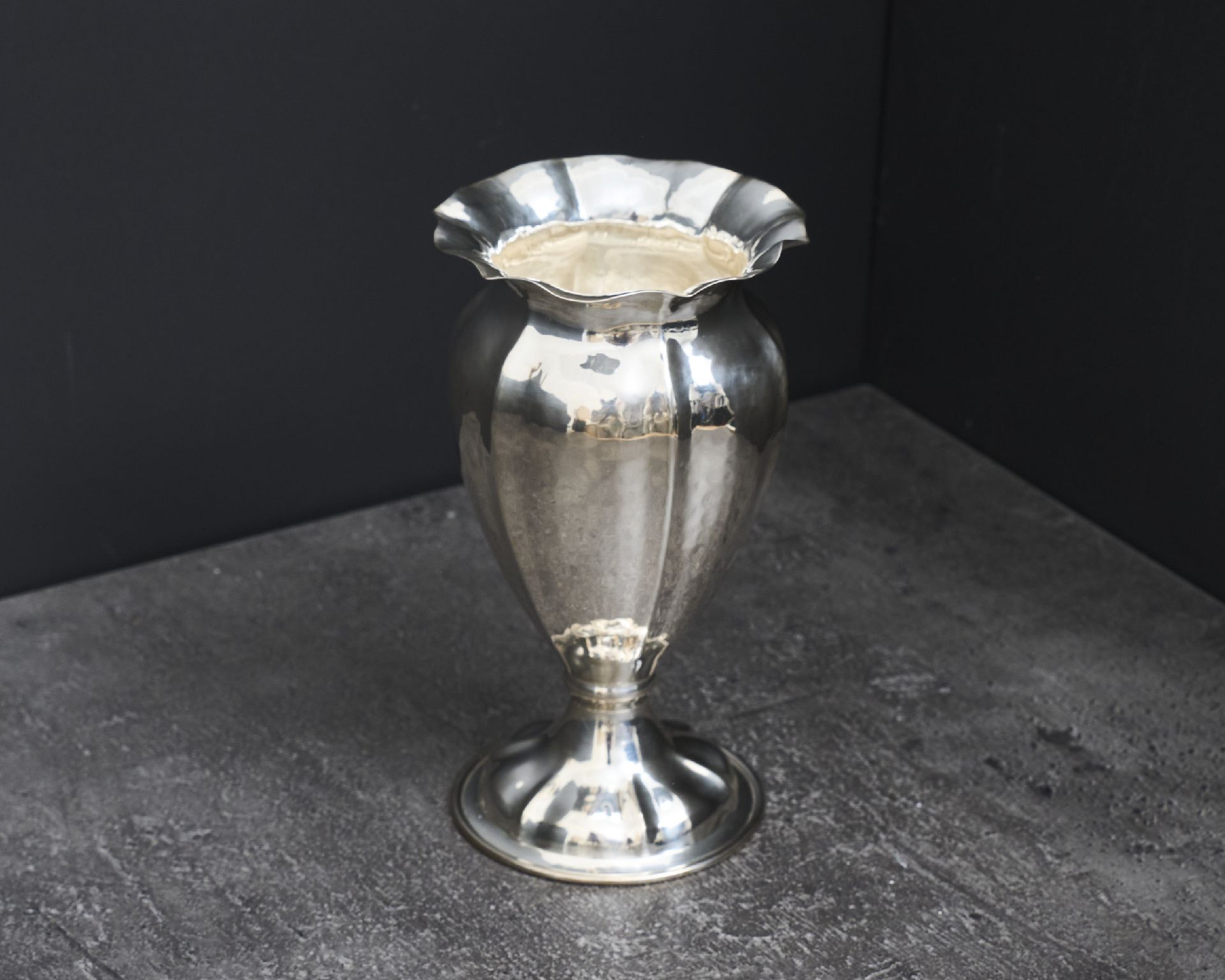 Vaso Argento In Stile Settecento Usato Ricondizionato Zanolli Vintage 190530 Us0008753