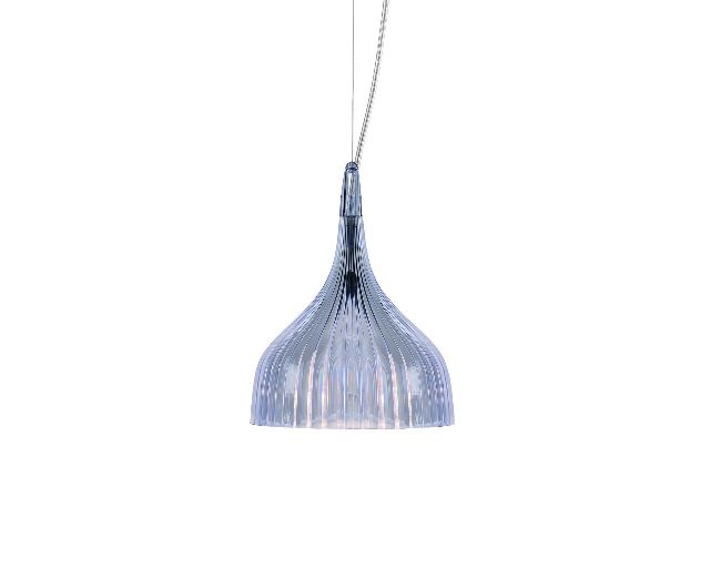 Suspension lamp e' light blue