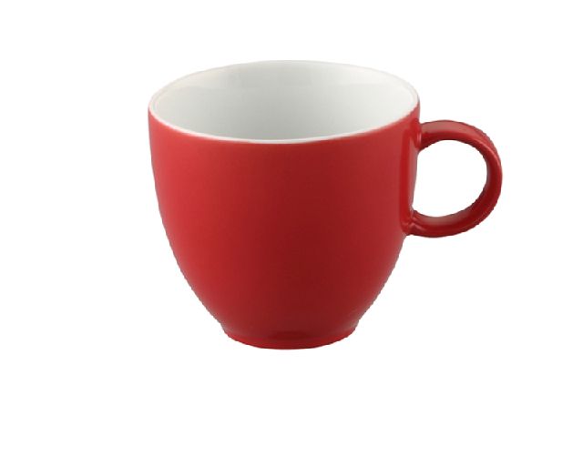 Tazza caffè sunny day new red porcellana con piattino