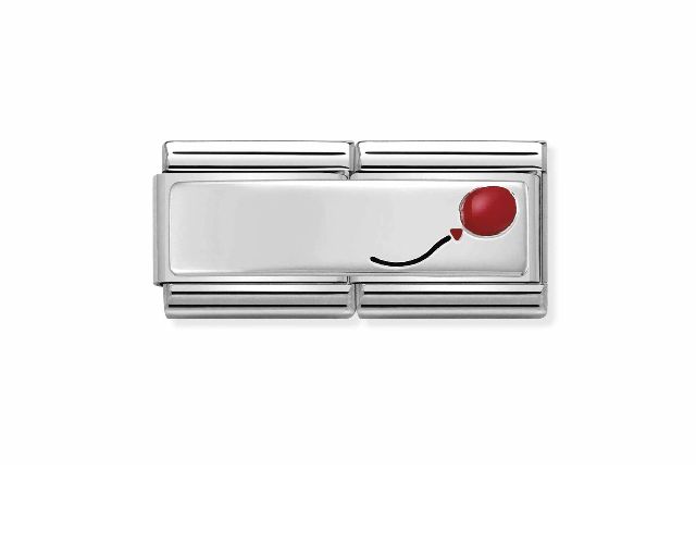 Baloon composable steel silver and enamel