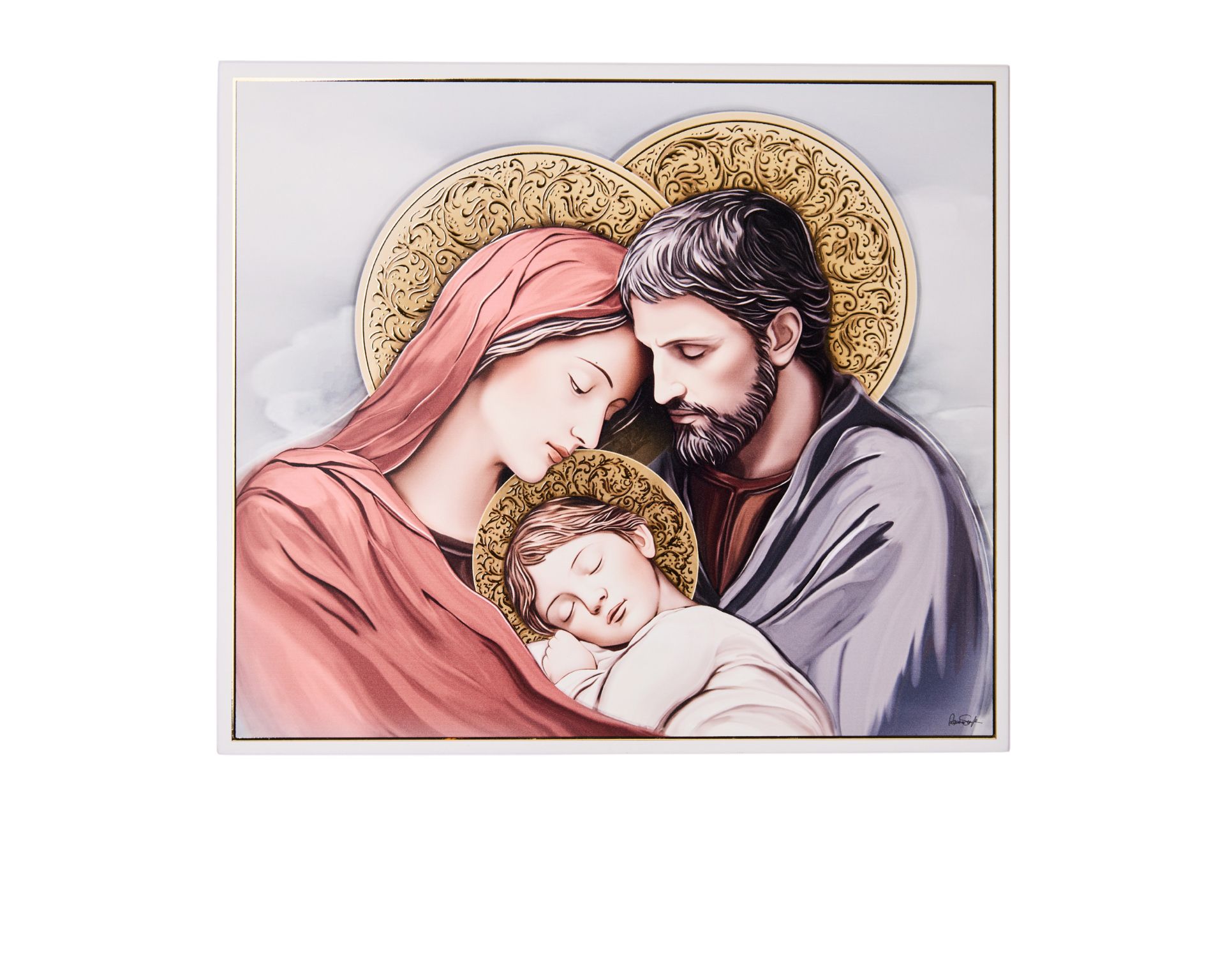 Pannello Sacra Famiglia Con Foglia Oro Selezione Zanolli 189222 445815985xxl