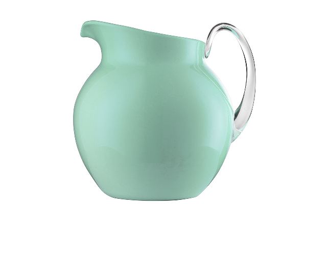 Brocca palla smalto acquamarina 3,0 lt
