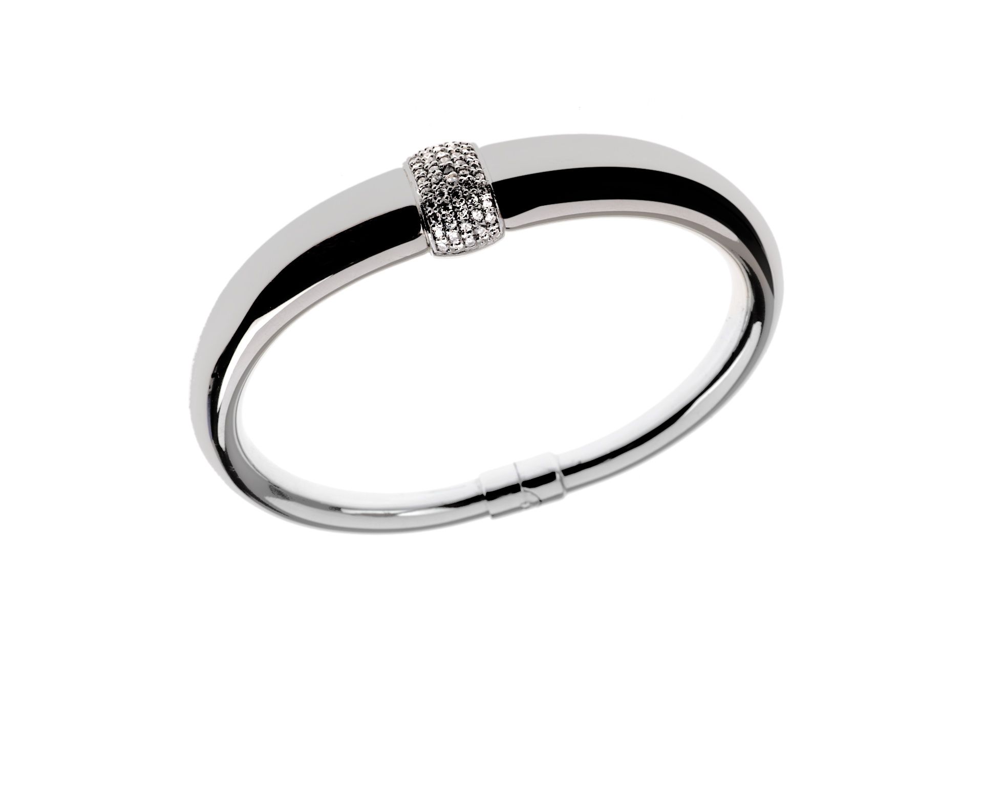 Bracciale Rigido Argento Con Anello Di Zirconi Mediterraneo Gioielli 157597 939h109azbb01
