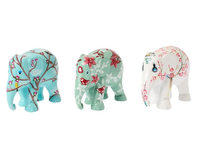 Elephant parade the beauty of blossom 3 pieces