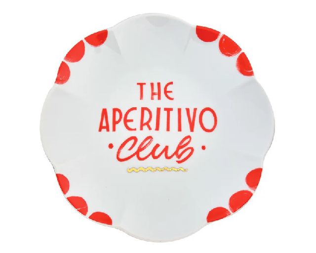 Plate the club porcelain aperitivo