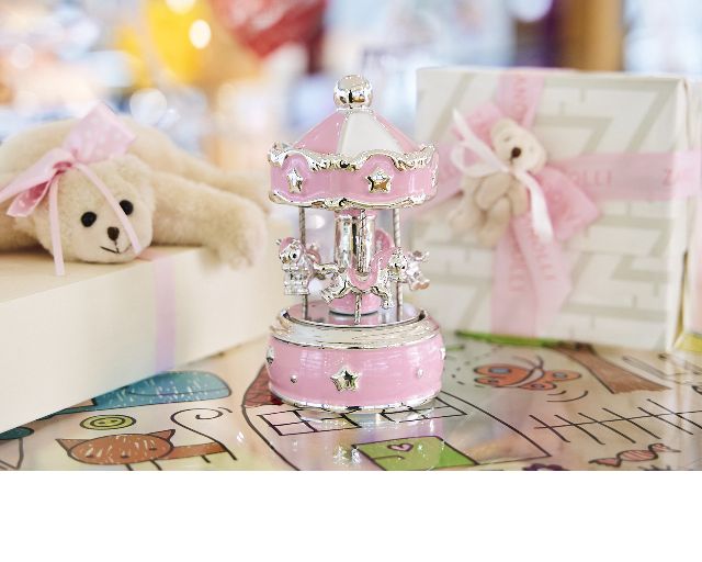 Carillon Giostra Dei Cavalli Rosa Selezione Zanolli 183473 592b417202r