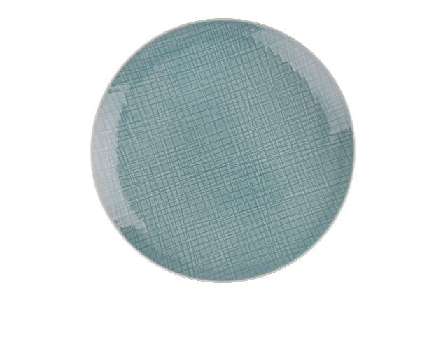 Piatto piano mesh porcellana acqua