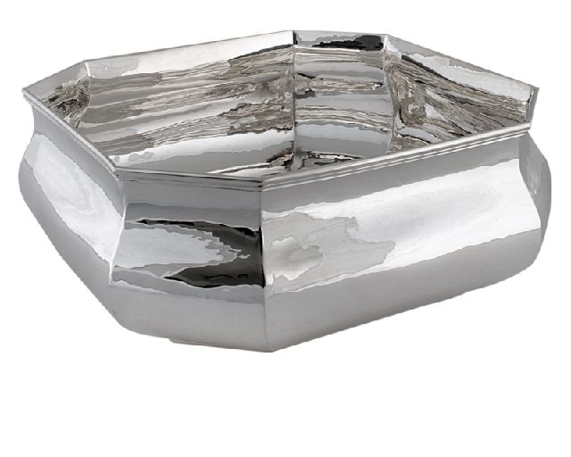 Bowl english silver octagonal