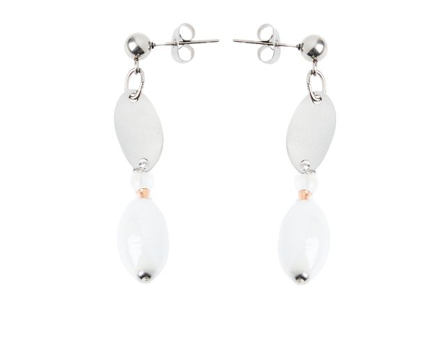Earrings ortensia white