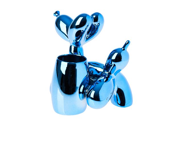 Pen Holder Balloon Dog Medium Blue Selezione Zanolli 181674 941ma7010az