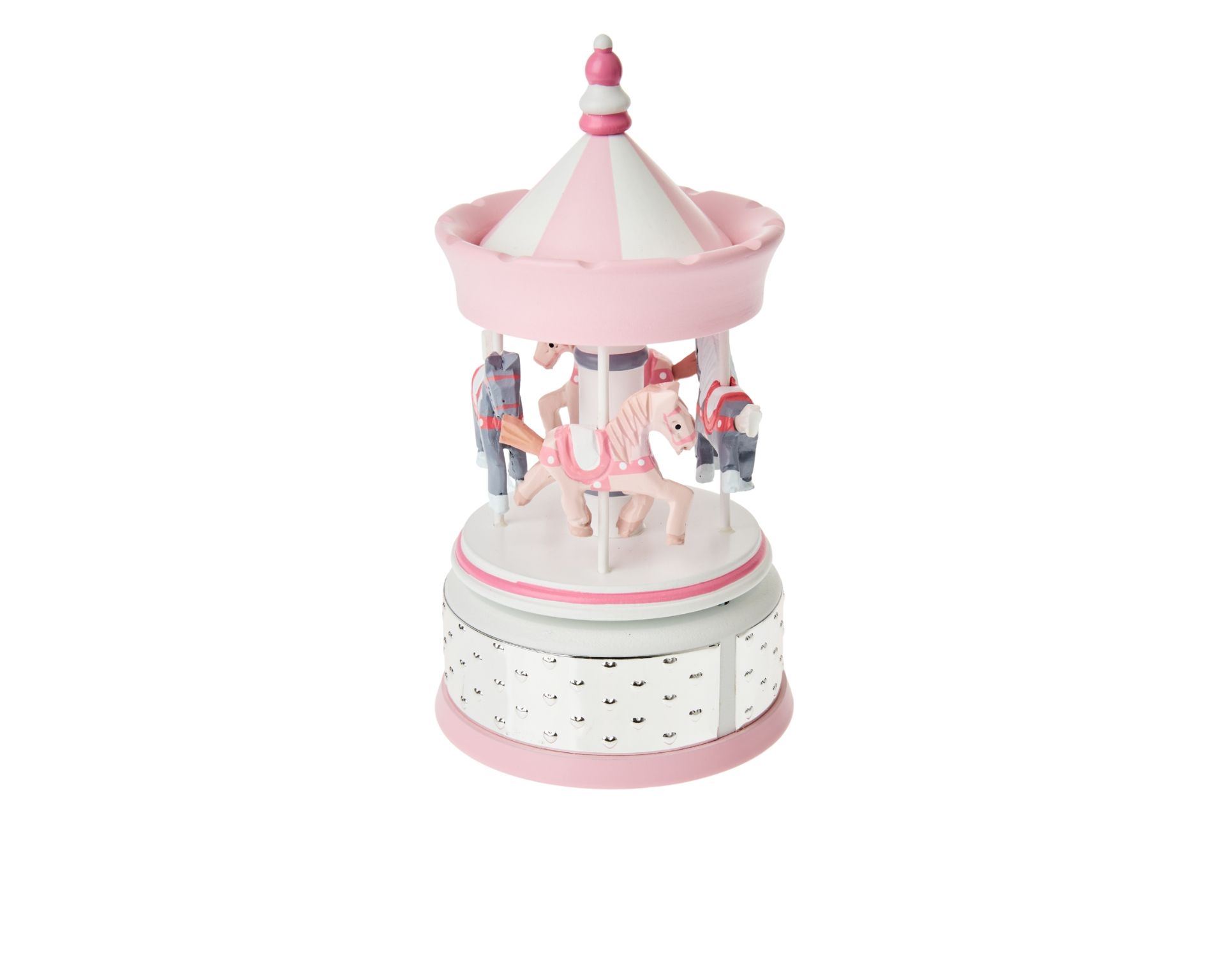 Carillon Giostra Di Cavalli Rosa Selezione Zanolli 188458 44521099ra