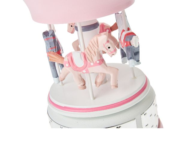 Carillon Giostra Di Cavalli Rosa Selezione Zanolli 188458 44521099ra