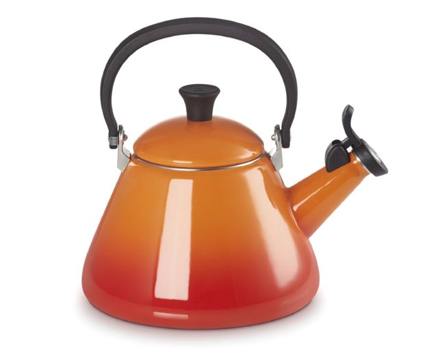 Bollitore kone acciaio arancio
