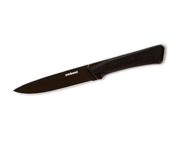 Coltello bistecca black edge acciaio