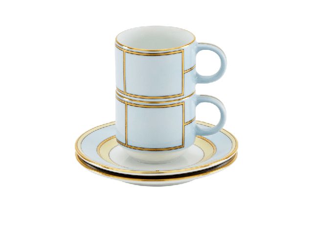 Coffee Cup Set Diva Porcelain Blue With Saucer Richard Ginori 183608 F00800w4301gend03
