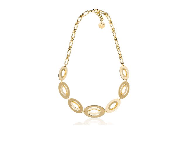 Collana Dinamica In Bronzo Dorato Unoaerre 179943 9262451exh0094