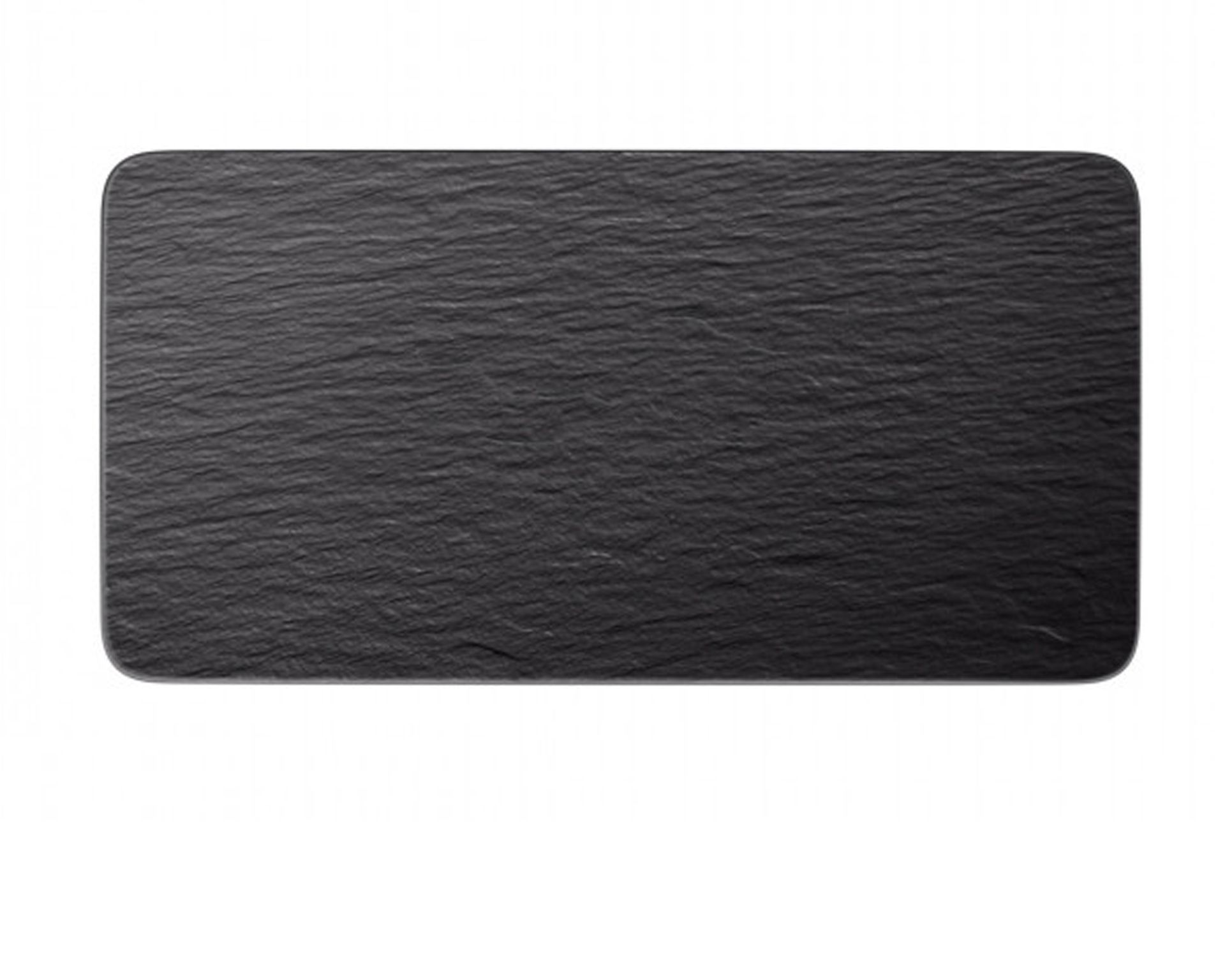 Rectangular Service Plate Manufacture Rock Porcelain Black Villeroy E Boch