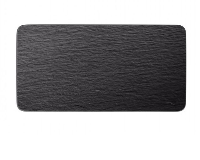Rectangular service plate manufacture rock porcelain black