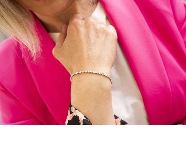 Bracciale Tennis Argento Con Zirconi Bianchi Selezione Zanolli 177922 726xbr254