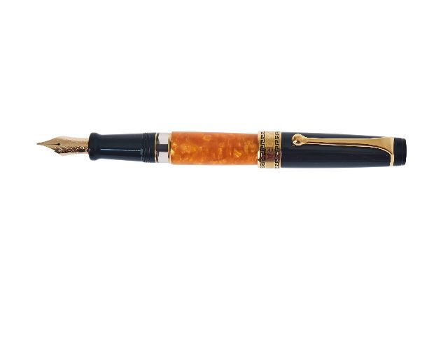 Penna Stilografica Optima O Sole Mio Arancione Screziato Aurora 162133 877997nao