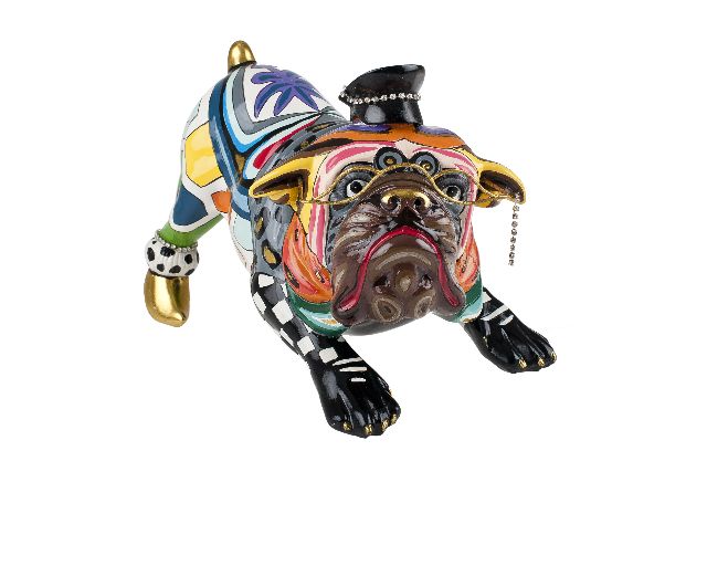 Dog ewald l hand painted