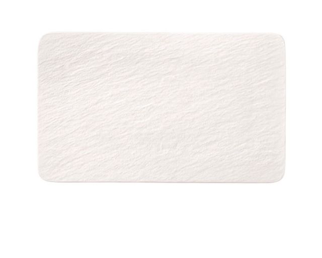 Piatto multifunzione rettangolare manufacture rock porcellana bianco