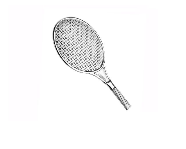 Blasone tennis argento bilaminato
