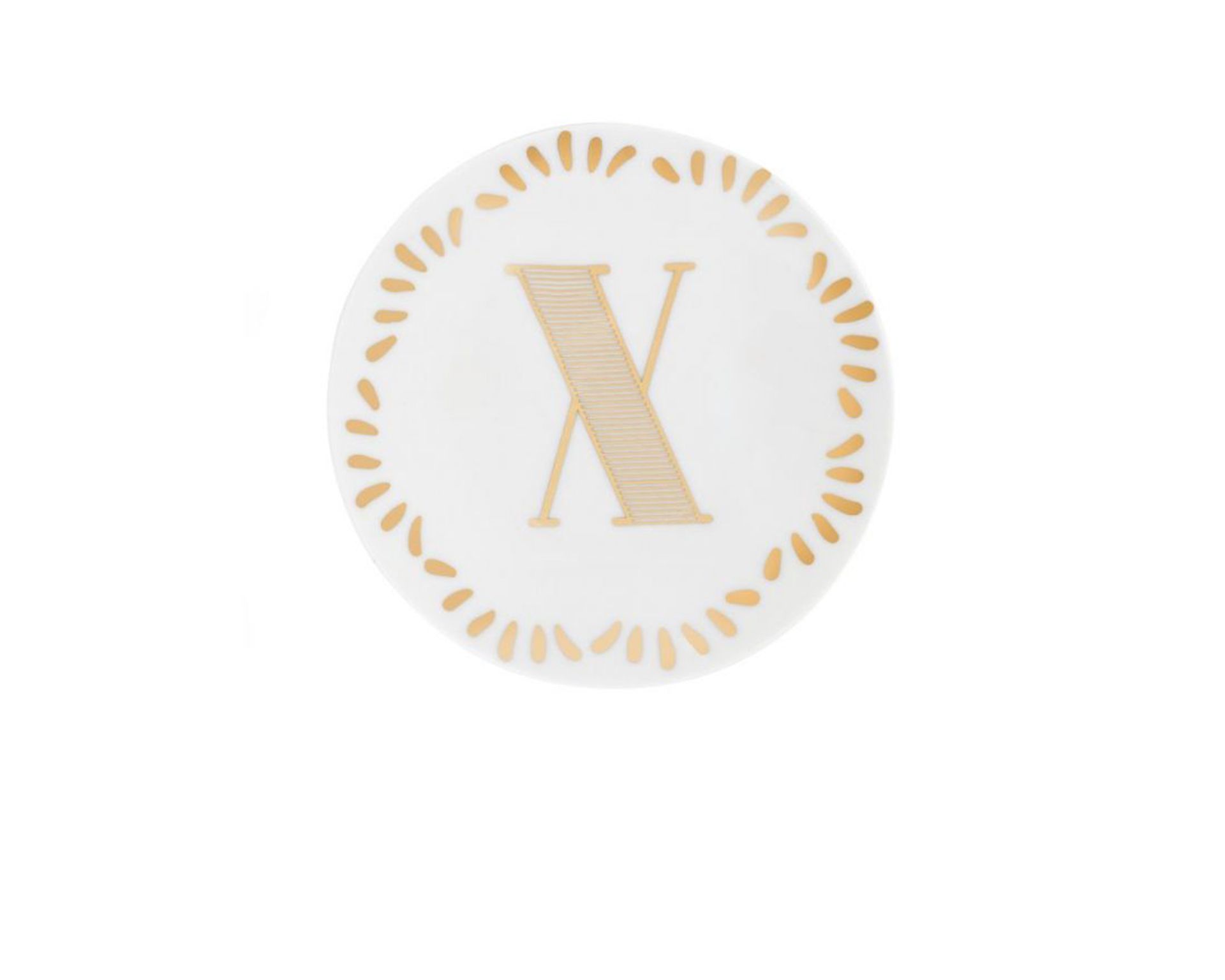 Little Plate Lettering Porcelain Letter X Bitossi Home 162616 954let00024