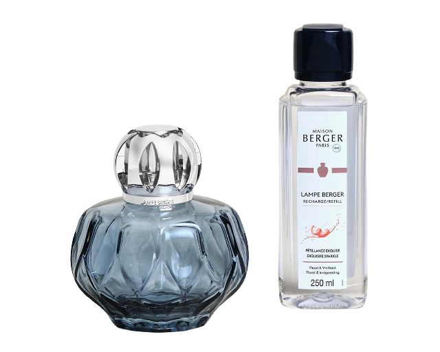 Cofanetto lampada catalitica rosalie bleue con profumo 250 ml petillance exquise
