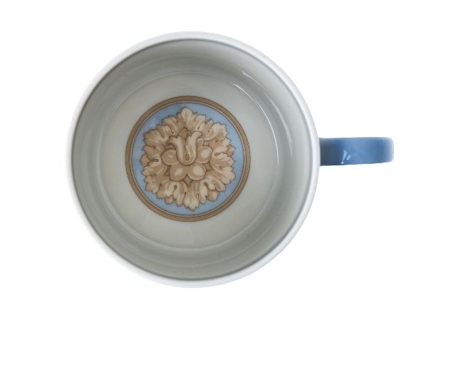 Set Kids Barocco Blue Porcelain 3 Pieces Versace 188045 I1933540378128447