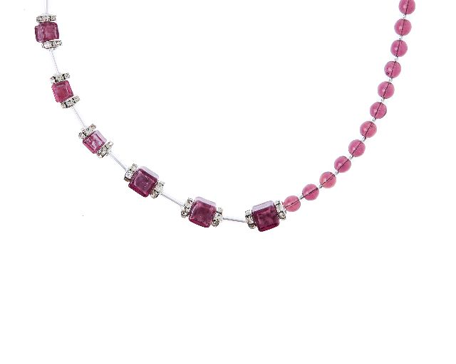 Necklace beauty amethyst
