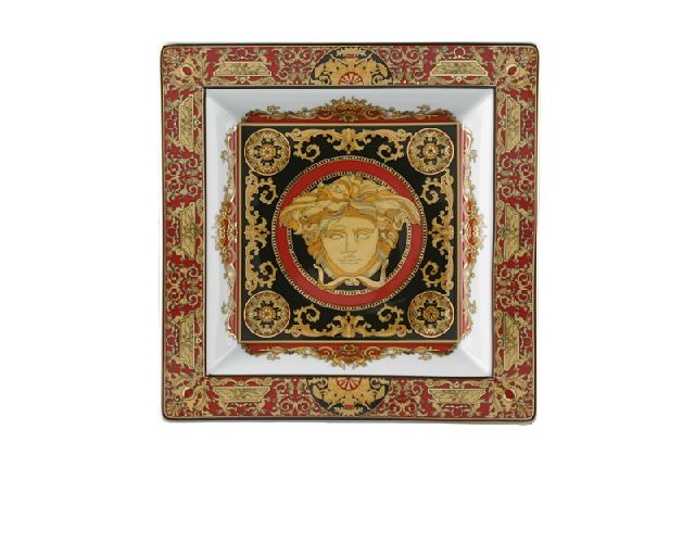 Square bowl medusa porcelain