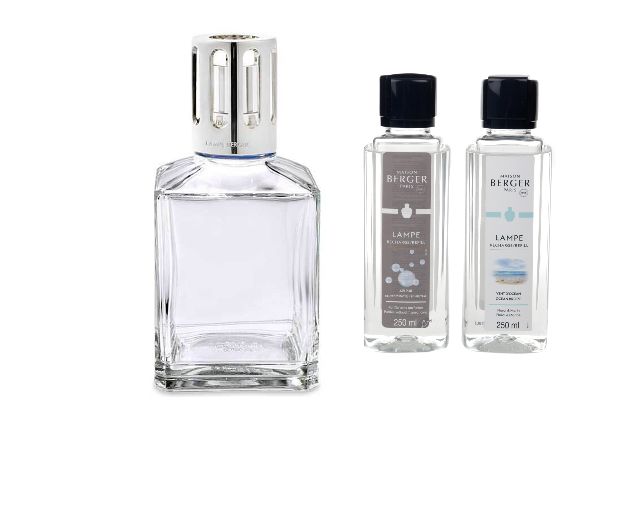 Cofanetto lampada catalitica essentielle cube con 2 ricariche da 250 ml